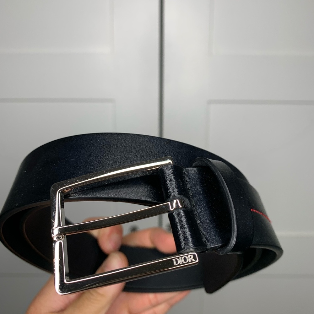 Dior Logo Black Belt